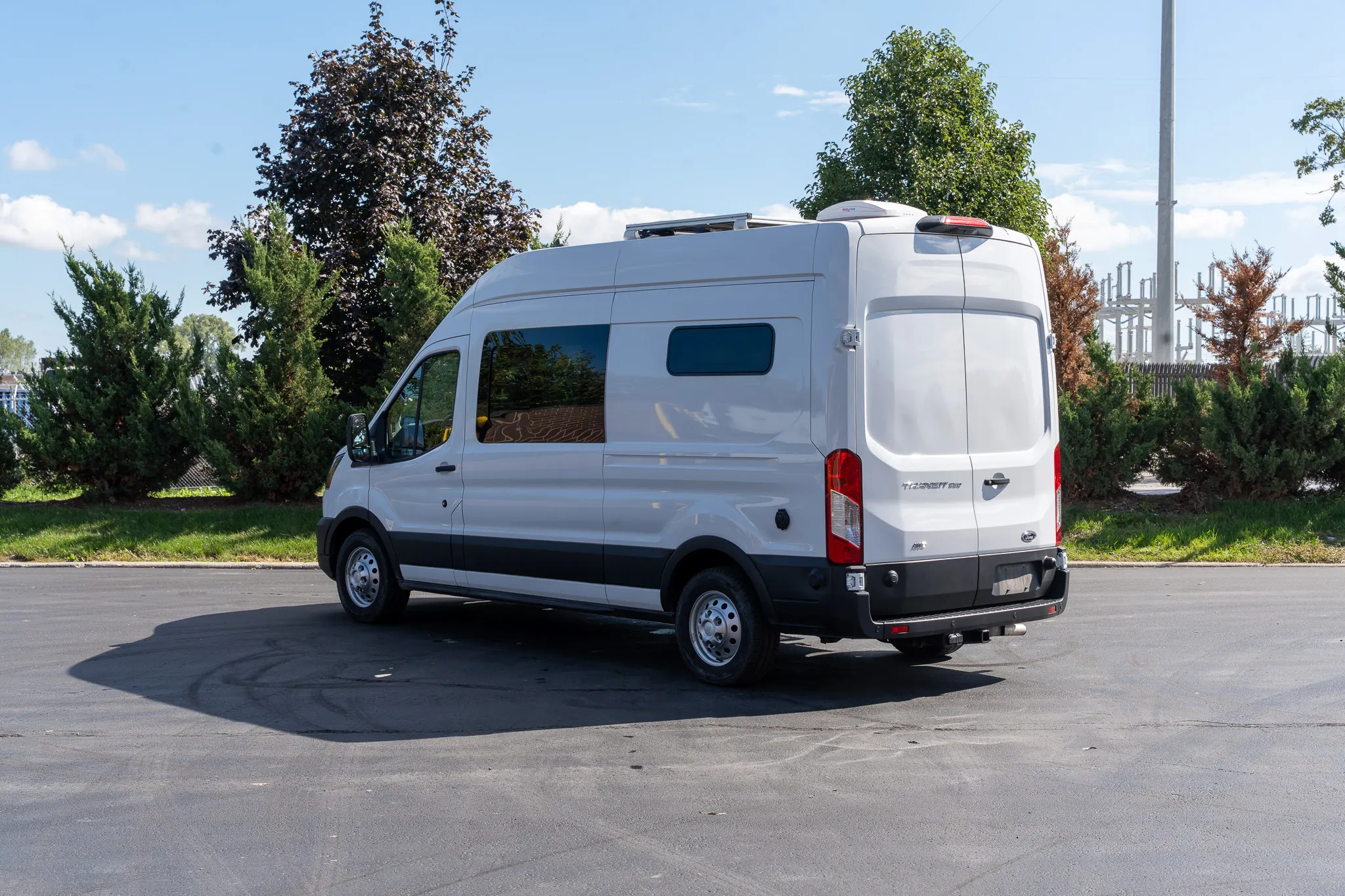 The rear, three-quarter view from the driver side