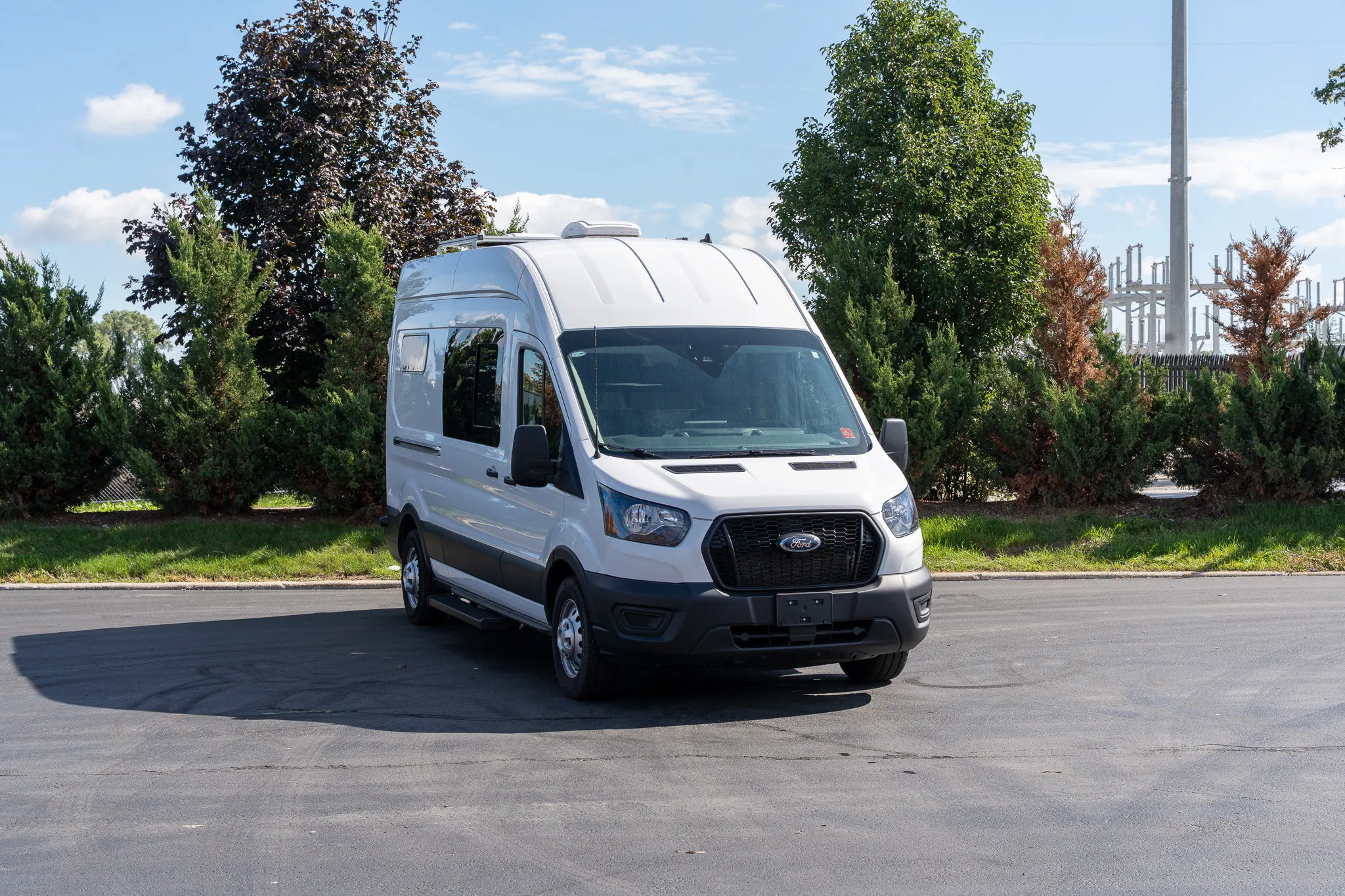 The front, three-quarter view from the driver side