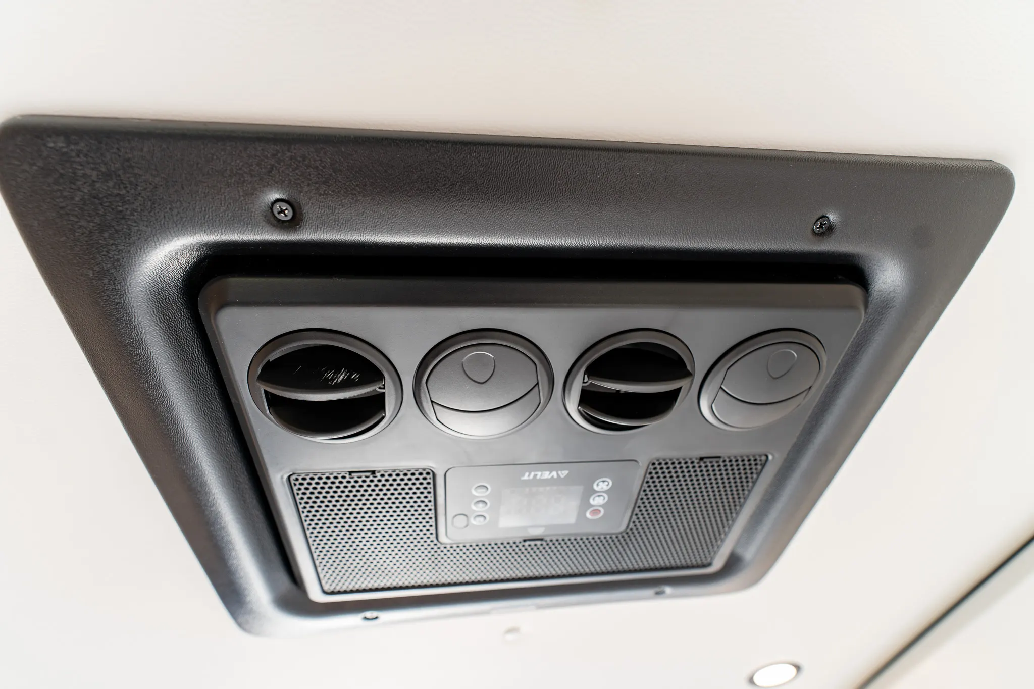 The air conditioner's interior unit in the ceiling