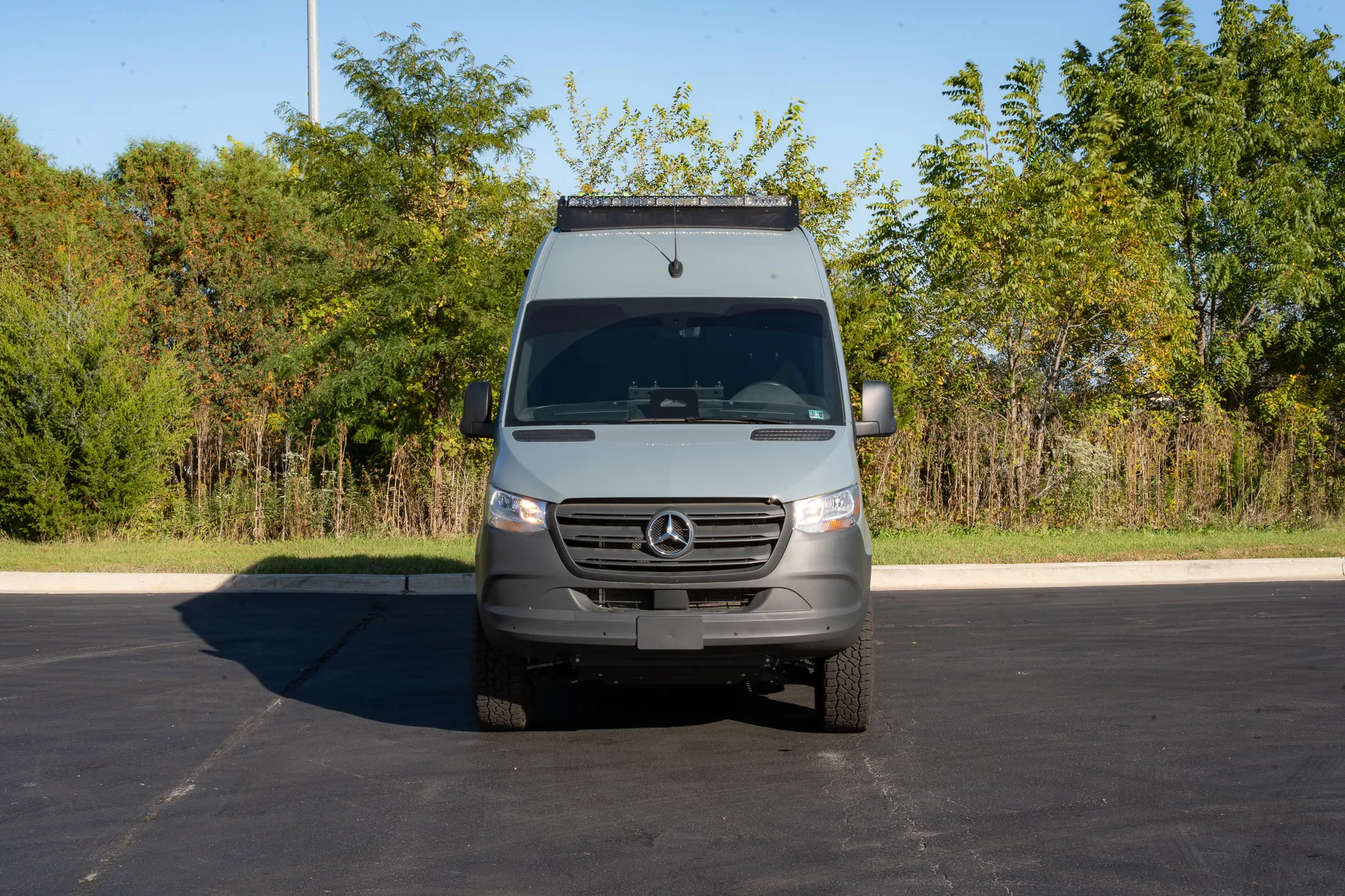 The van from straight ahead