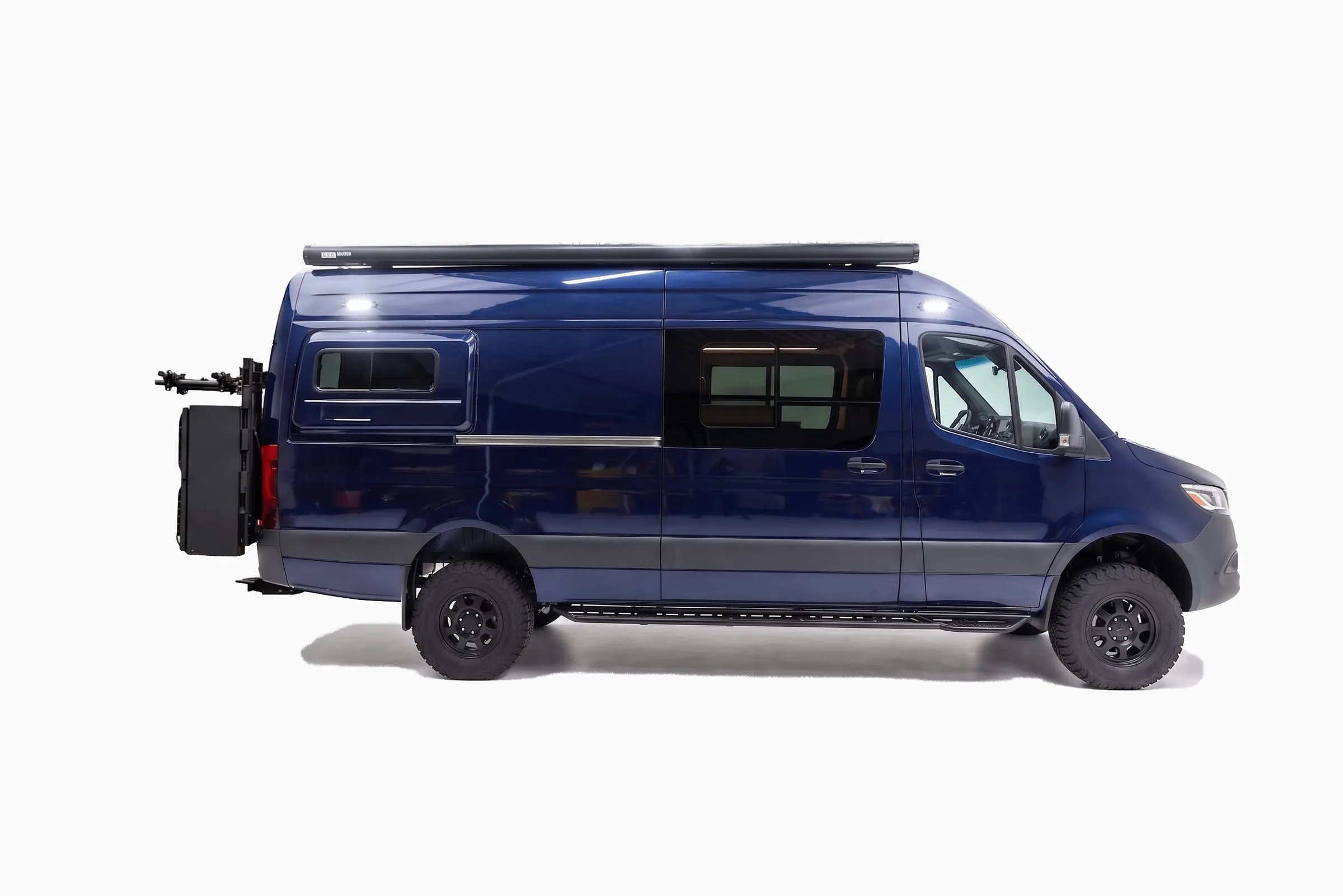 Side view of the Parbat Core in dark blue
